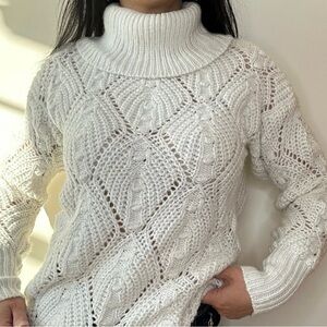 a new day White Cowl Neck Sweater XS